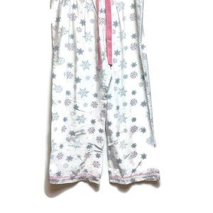 GAP Cotton Pajama Bottoms With Pink Draw String Sz XL EUC